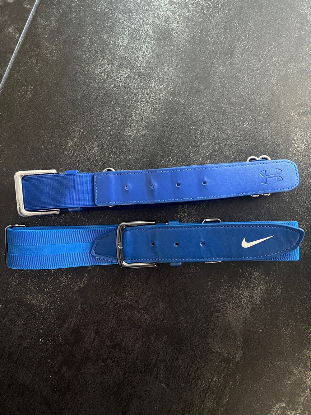 Nike Men's Bright Blue Athletic Belt with Silver Buckle